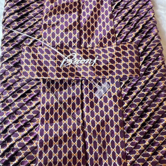 Brioni Purple Men Neck Tie 61”